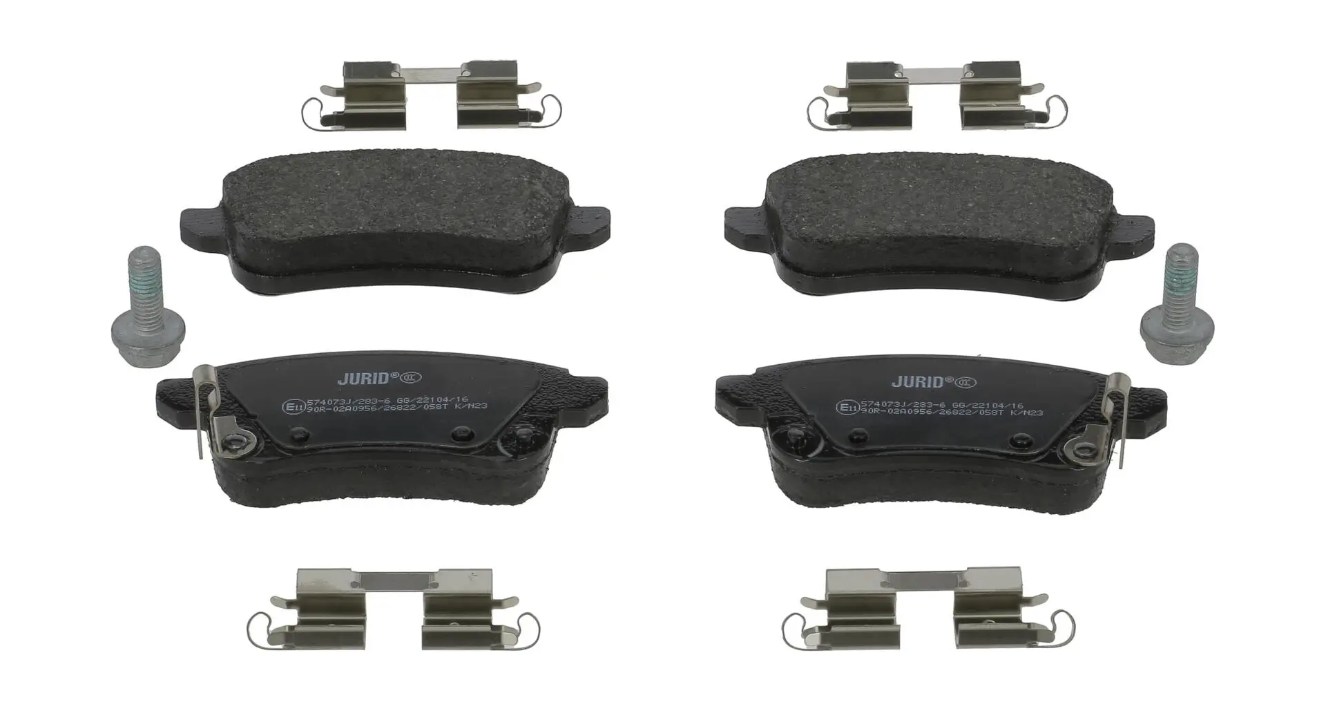 Bremsbelagsatz, Scheibenbremse Hinterachse JURID 574073J