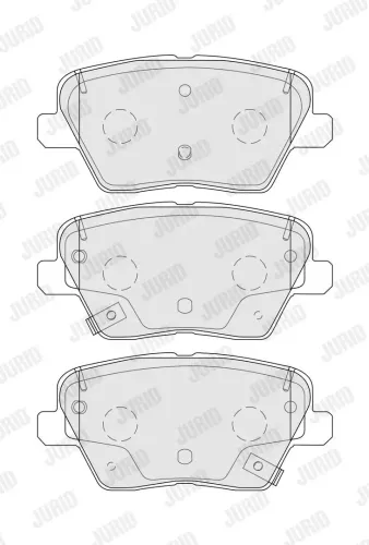 Bremsbelagsatz, Scheibenbremse Hinterachse JURID 574074J Bild Bremsbelagsatz, Scheibenbremse Hinterachse JURID 574074J