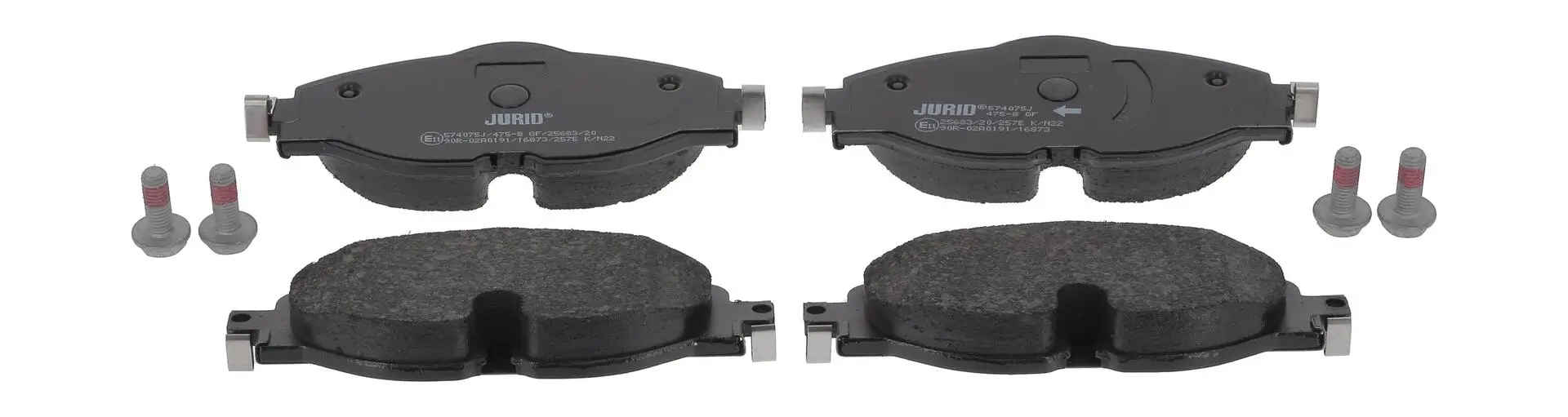 Bremsbelagsatz, Scheibenbremse Vorderachse JURID 574075J
