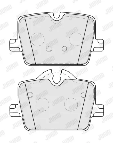 Bremsbelagsatz, Scheibenbremse JURID 574080J Bild Bremsbelagsatz, Scheibenbremse JURID 574080J