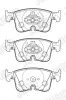 Bremsbelagsatz, Scheibenbremse Vorderachse JURID 574084J Bild Bremsbelagsatz, Scheibenbremse Vorderachse JURID 574084J