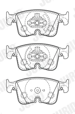 Bremsbelagsatz, Scheibenbremse Vorderachse JURID 574084J Bild Bremsbelagsatz, Scheibenbremse Vorderachse JURID 574084J