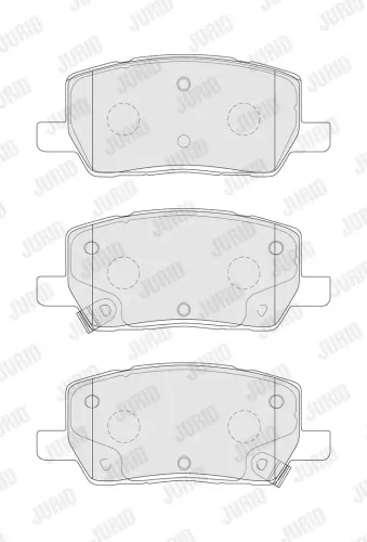 Bremsbelagsatz, Scheibenbremse Hinterachse JURID 574086J Bild Bremsbelagsatz, Scheibenbremse Hinterachse JURID 574086J
