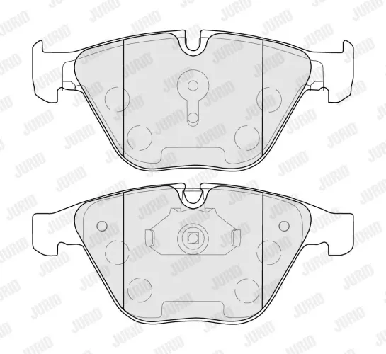 Bremsbelagsatz, Scheibenbremse Vorderachse JURID 574087J Bild Bremsbelagsatz, Scheibenbremse Vorderachse JURID 574087J