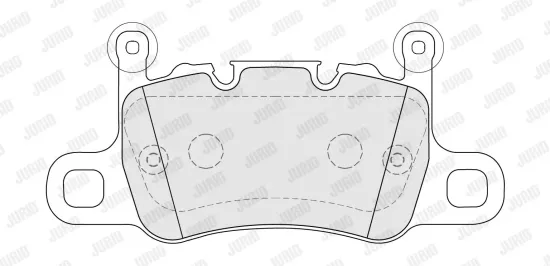 Bremsbelagsatz, Scheibenbremse Hinterachse JURID 574102J Bild Bremsbelagsatz, Scheibenbremse Hinterachse JURID 574102J