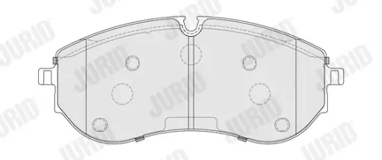 Bremsbelagsatz, Scheibenbremse Vorderachse JURID 574110J Bild Bremsbelagsatz, Scheibenbremse Vorderachse JURID 574110J