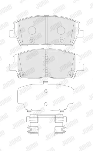 Bremsbelagsatz, Scheibenbremse Vorderachse JURID 574112J Bild Bremsbelagsatz, Scheibenbremse Vorderachse JURID 574112J