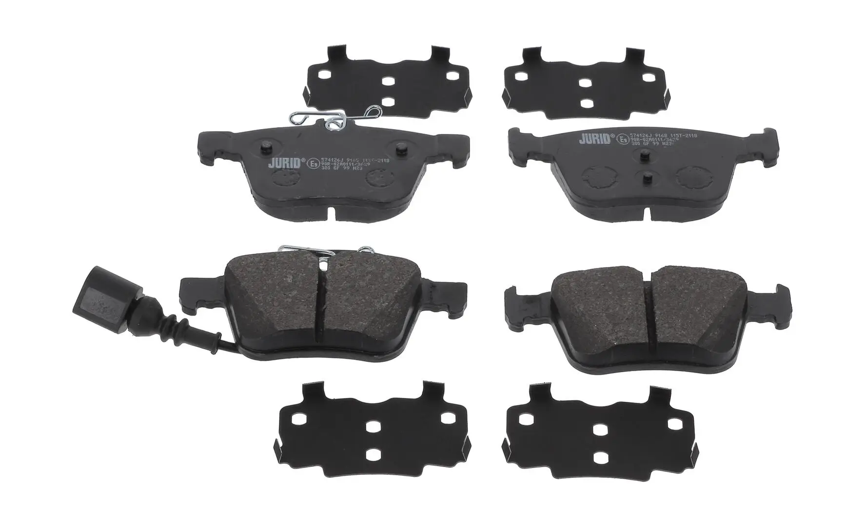 Bremsbelagsatz, Scheibenbremse Hinterachse JURID 574126J