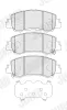 Bremsbelagsatz, Scheibenbremse Vorderachse JURID 574128J Bild Bremsbelagsatz, Scheibenbremse Vorderachse JURID 574128J