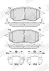 Bremsbelagsatz, Scheibenbremse Vorderachse JURID 574135J Bild Bremsbelagsatz, Scheibenbremse Vorderachse JURID 574135J