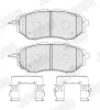 Bremsbelagsatz, Scheibenbremse Vorderachse JURID 574135J Bild Bremsbelagsatz, Scheibenbremse Vorderachse JURID 574135J