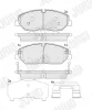 Bremsbelagsatz, Scheibenbremse Vorderachse JURID 574139J Bild Bremsbelagsatz, Scheibenbremse Vorderachse JURID 574139J