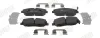 Bremsbelagsatz, Scheibenbremse Vorderachse JURID 574139J Bild Bremsbelagsatz, Scheibenbremse Vorderachse JURID 574139J