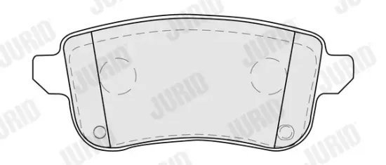 Bremsbelagsatz, Scheibenbremse Hinterachse JURID 574146J Bild Bremsbelagsatz, Scheibenbremse Hinterachse JURID 574146J