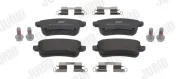 Bremsbelagsatz, Scheibenbremse Hinterachse JURID 574146J