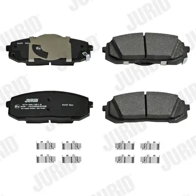 Bremsbelagsatz, Scheibenbremse Vorderachse JURID 574166J Bild Bremsbelagsatz, Scheibenbremse Vorderachse JURID 574166J