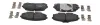 Bremsbelagsatz, Scheibenbremse Vorderachse JURID 574166J Bild Bremsbelagsatz, Scheibenbremse Vorderachse JURID 574166J