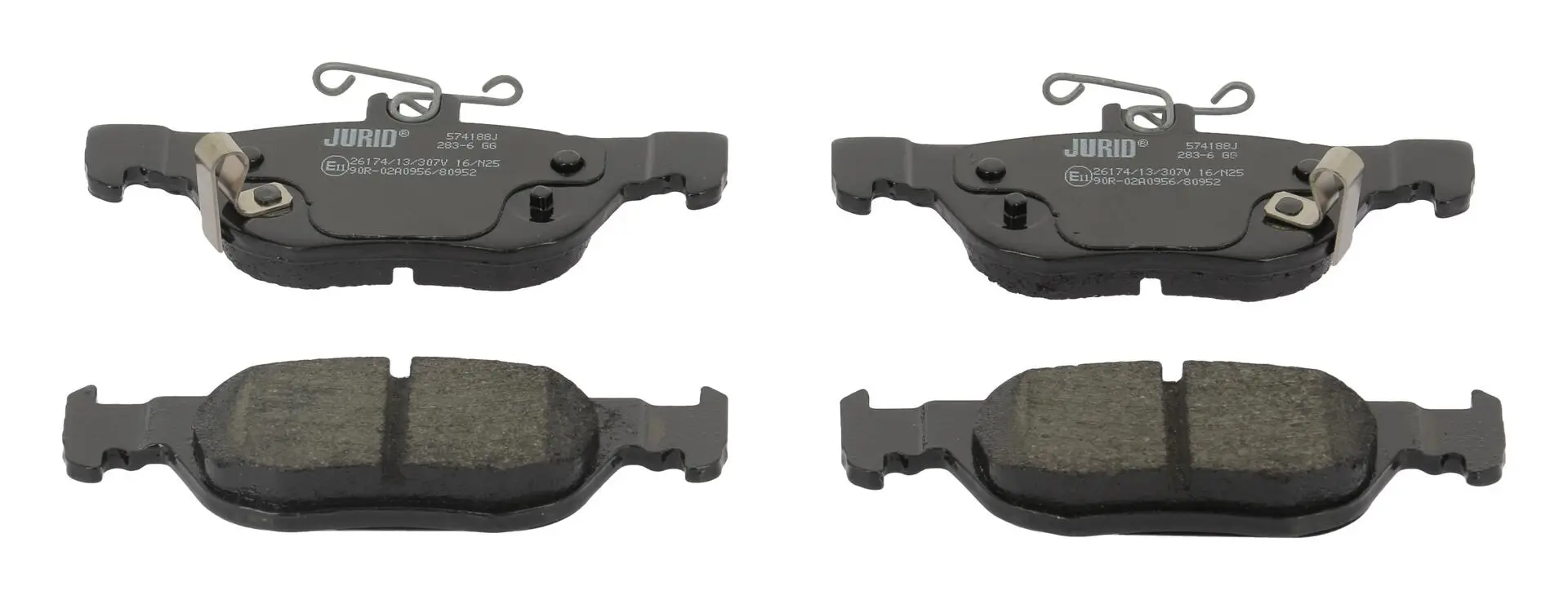 Bremsbelagsatz, Scheibenbremse Hinterachse JURID 574188J