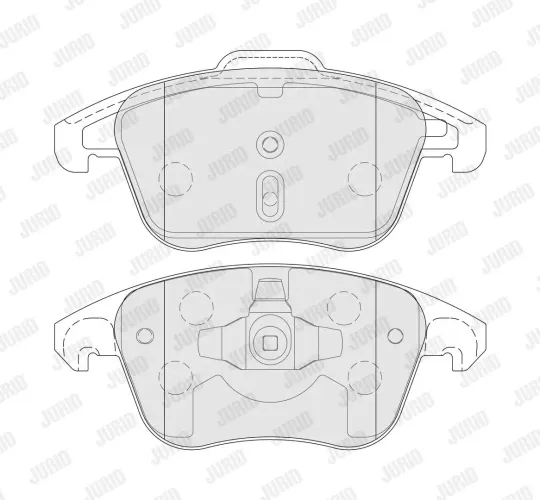 Bremsbelagsatz, Scheibenbremse Vorderachse JURID 574190J Bild Bremsbelagsatz, Scheibenbremse Vorderachse JURID 574190J