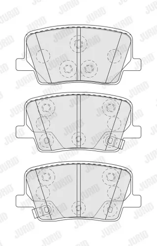 Bremsbelagsatz, Scheibenbremse JURID 574194J Bild Bremsbelagsatz, Scheibenbremse JURID 574194J