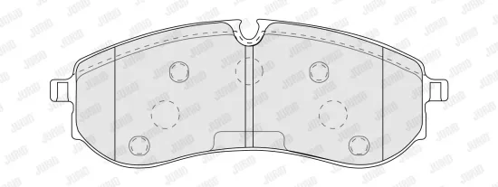 Bremsbelagsatz, Scheibenbremse Hinterachse JURID 574201J Bild Bremsbelagsatz, Scheibenbremse Hinterachse JURID 574201J