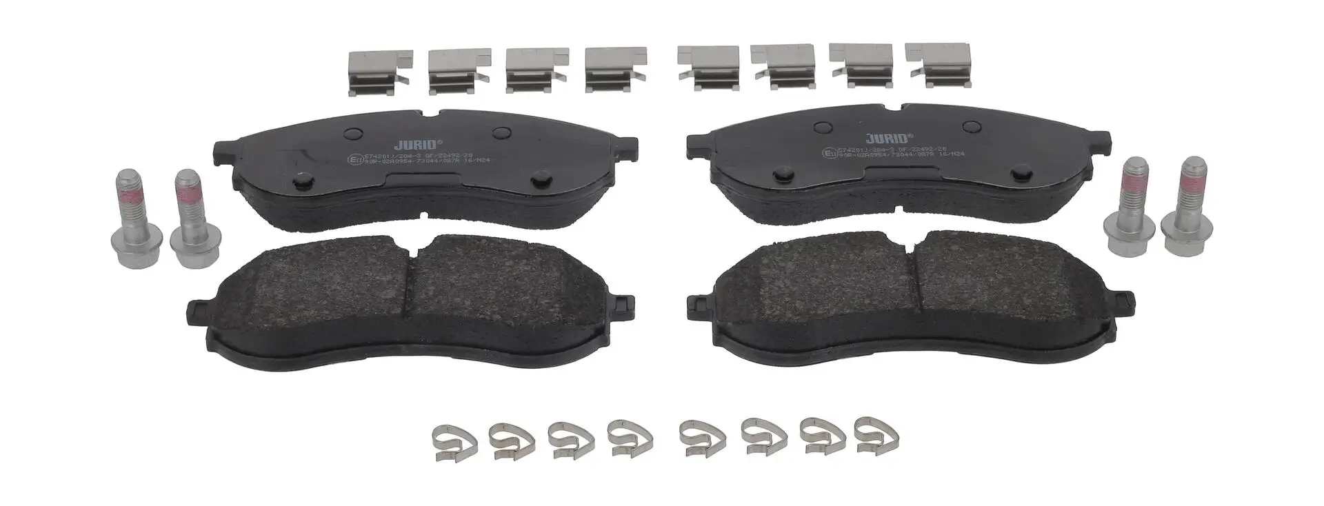 Bremsbelagsatz, Scheibenbremse Hinterachse JURID 574201J