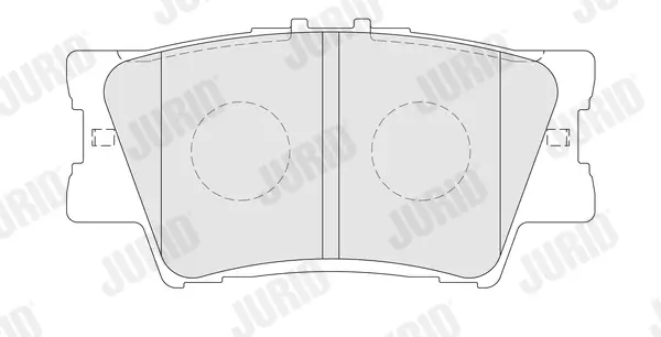 Bremsbelagsatz, Scheibenbremse Hinterachse JURID 574211J