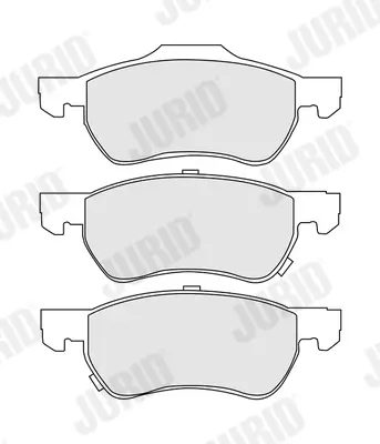 Bremsbelagsatz, Scheibenbremse Vorderachse JURID 574213J Bild Bremsbelagsatz, Scheibenbremse Vorderachse JURID 574213J