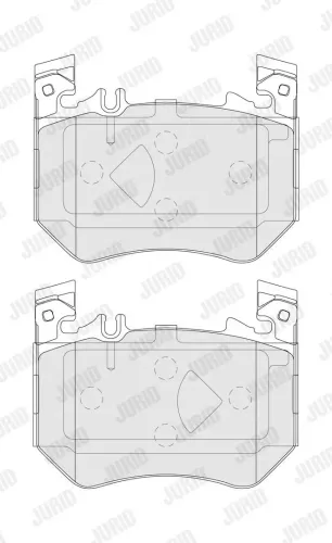 Bremsbelagsatz, Scheibenbremse Vorderachse JURID 574217J Bild Bremsbelagsatz, Scheibenbremse Vorderachse JURID 574217J