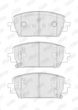 Bremsbelagsatz, Scheibenbremse JURID 574220J