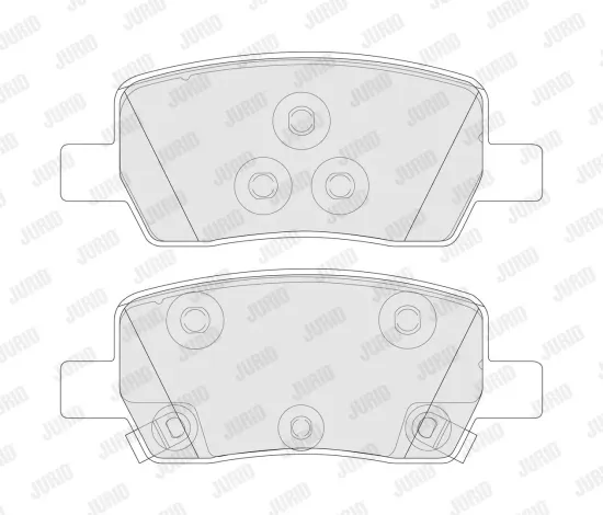 Bremsbelagsatz, Scheibenbremse JURID 574221J Bild Bremsbelagsatz, Scheibenbremse JURID 574221J