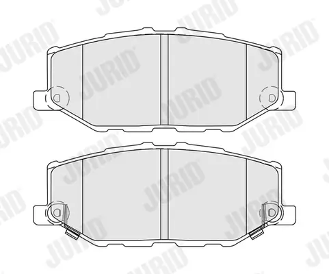 Bremsbelagsatz, Scheibenbremse Vorderachse JURID 574227J