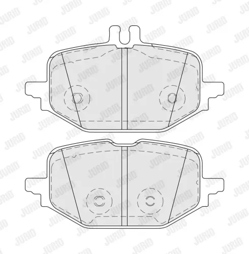 Bremsbelagsatz, Scheibenbremse Hinterachse JURID 574233J Bild Bremsbelagsatz, Scheibenbremse Hinterachse JURID 574233J