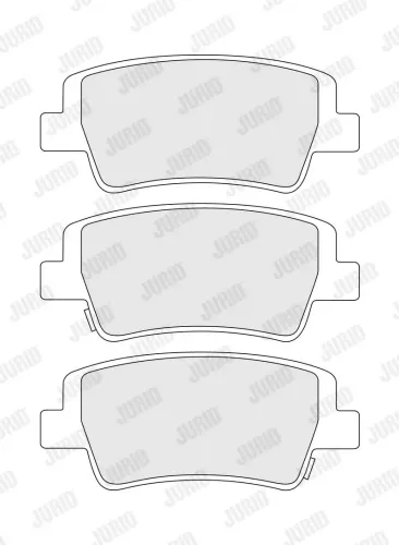 Bremsbelagsatz, Scheibenbremse Hinterachse JURID 574241J Bild Bremsbelagsatz, Scheibenbremse Hinterachse JURID 574241J