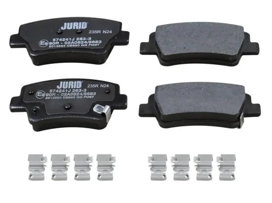 Bremsbelagsatz, Scheibenbremse Hinterachse JURID 574241J Bild Bremsbelagsatz, Scheibenbremse Hinterachse JURID 574241J