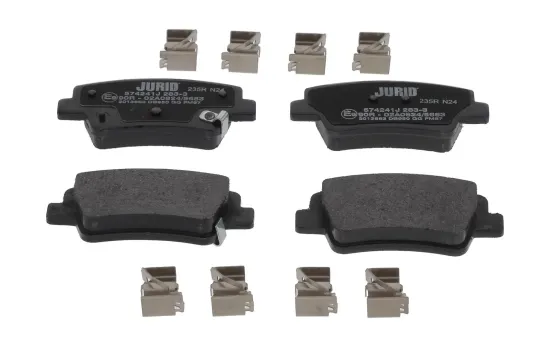 Bremsbelagsatz, Scheibenbremse Hinterachse JURID 574241J Bild Bremsbelagsatz, Scheibenbremse Hinterachse JURID 574241J