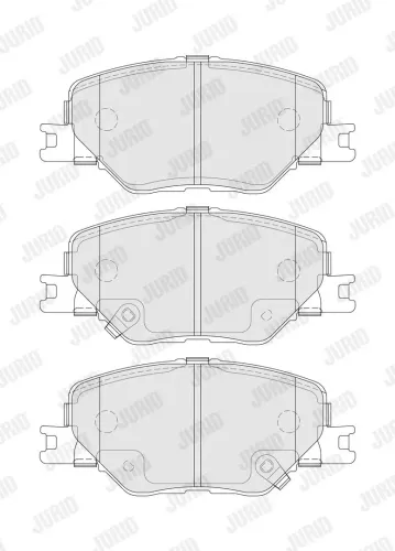 Bremsbelagsatz, Scheibenbremse Vorderachse JURID 574252J Bild Bremsbelagsatz, Scheibenbremse Vorderachse JURID 574252J