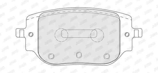 Bremsbelagsatz, Scheibenbremse Hinterachse JURID 574255J Bild Bremsbelagsatz, Scheibenbremse Hinterachse JURID 574255J