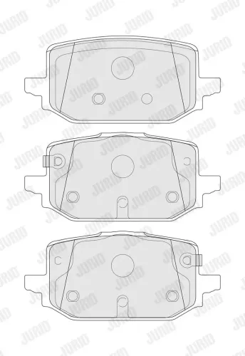 Bremsbelagsatz, Scheibenbremse Hinterachse JURID 574265J Bild Bremsbelagsatz, Scheibenbremse Hinterachse JURID 574265J