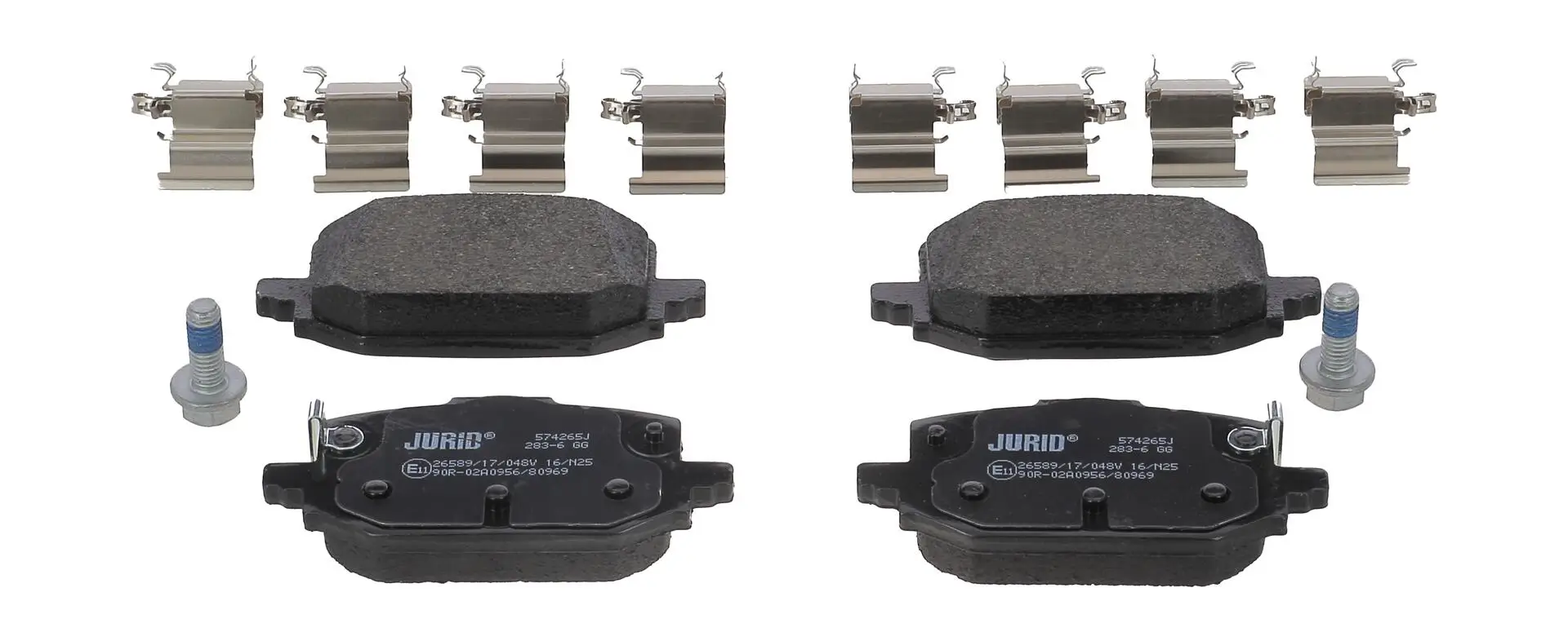 Bremsbelagsatz, Scheibenbremse Hinterachse JURID 574265J