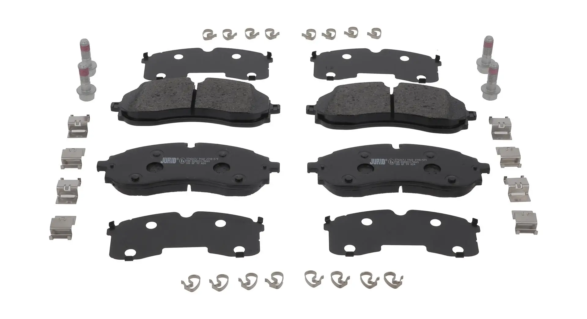 Bremsbelagsatz, Scheibenbremse Vorderachse JURID 574267J