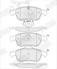 Bremsbelagsatz, Scheibenbremse Vorderachse JURID 574269J Bild Bremsbelagsatz, Scheibenbremse Vorderachse JURID 574269J