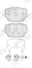 Bremsbelagsatz, Scheibenbremse Vorderachse JURID 574271J