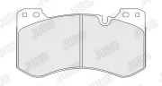 Bremsbelagsatz, Scheibenbremse JURID 574273J