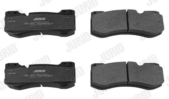 Bremsbelagsatz, Scheibenbremse JURID 574273J Bild Bremsbelagsatz, Scheibenbremse JURID 574273J
