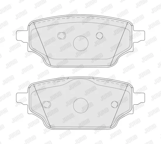 Bremsbelagsatz, Scheibenbremse Hinterachse JURID 574275J Bild Bremsbelagsatz, Scheibenbremse Hinterachse JURID 574275J