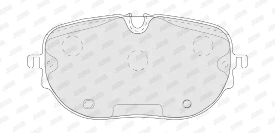 Bremsbelagsatz, Scheibenbremse Vorderachse JURID 574280J Bild Bremsbelagsatz, Scheibenbremse Vorderachse JURID 574280J