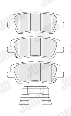 Bremsbelagsatz, Scheibenbremse JURID 574282J
