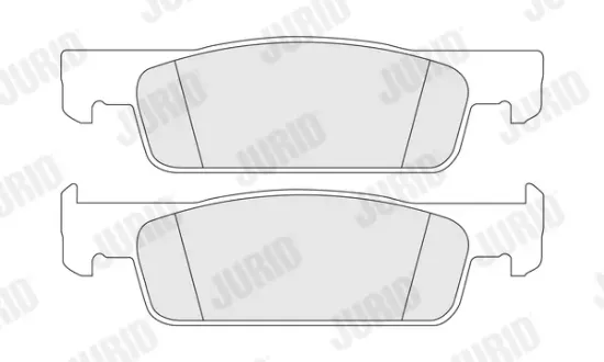 Bremsbelagsatz, Scheibenbremse JURID 574283J Bild Bremsbelagsatz, Scheibenbremse JURID 574283J