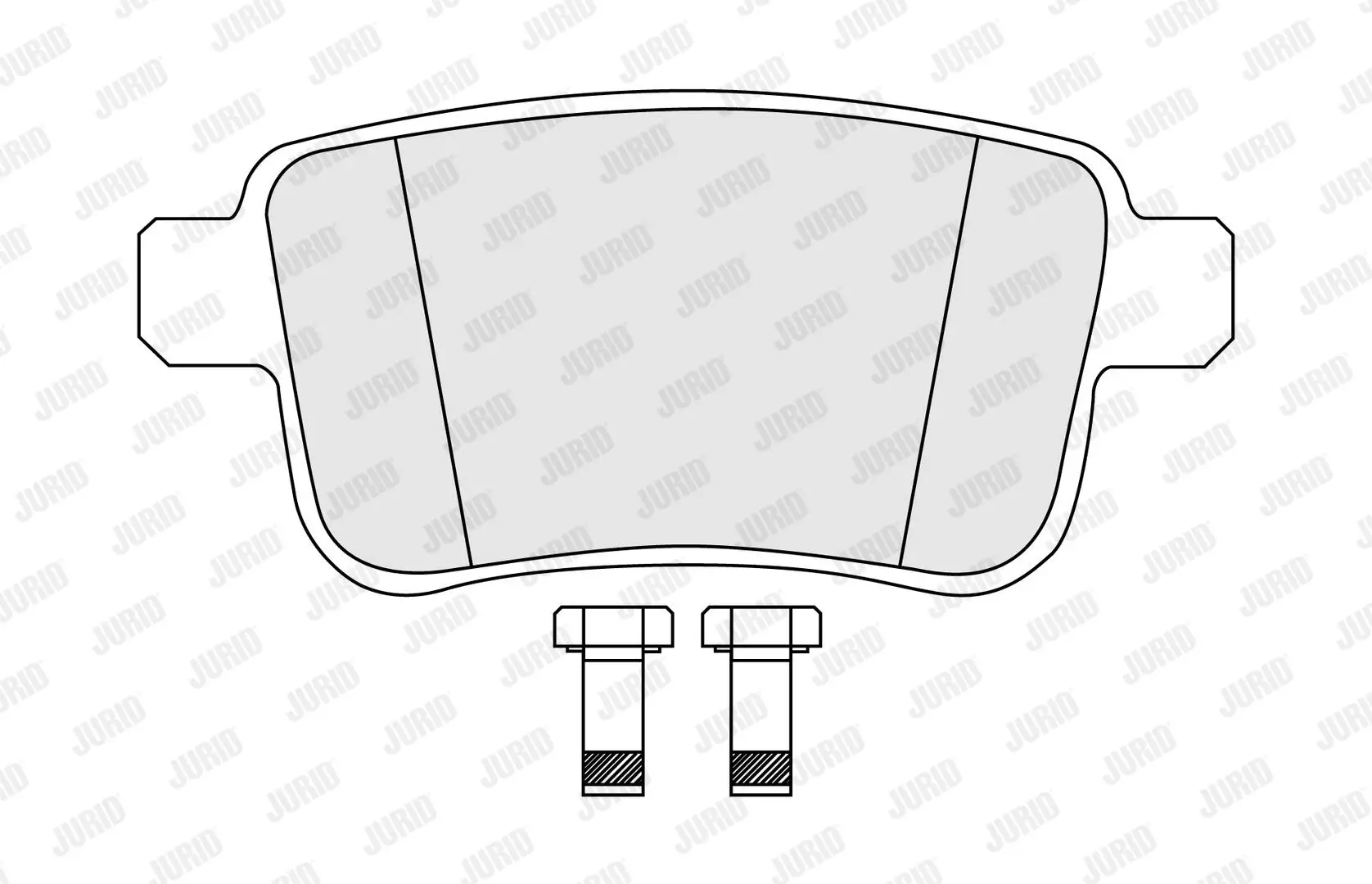 Bremsbelagsatz, Scheibenbremse Hinterachse JURID 574284J